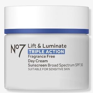 No7 Lift & Luminate Triple Action Day Cream - White and Blue